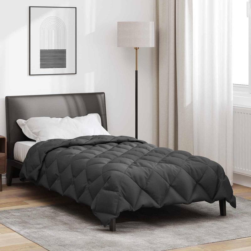 Vidaxl winter dekbed antraciet 220 x 135 cm microfiber