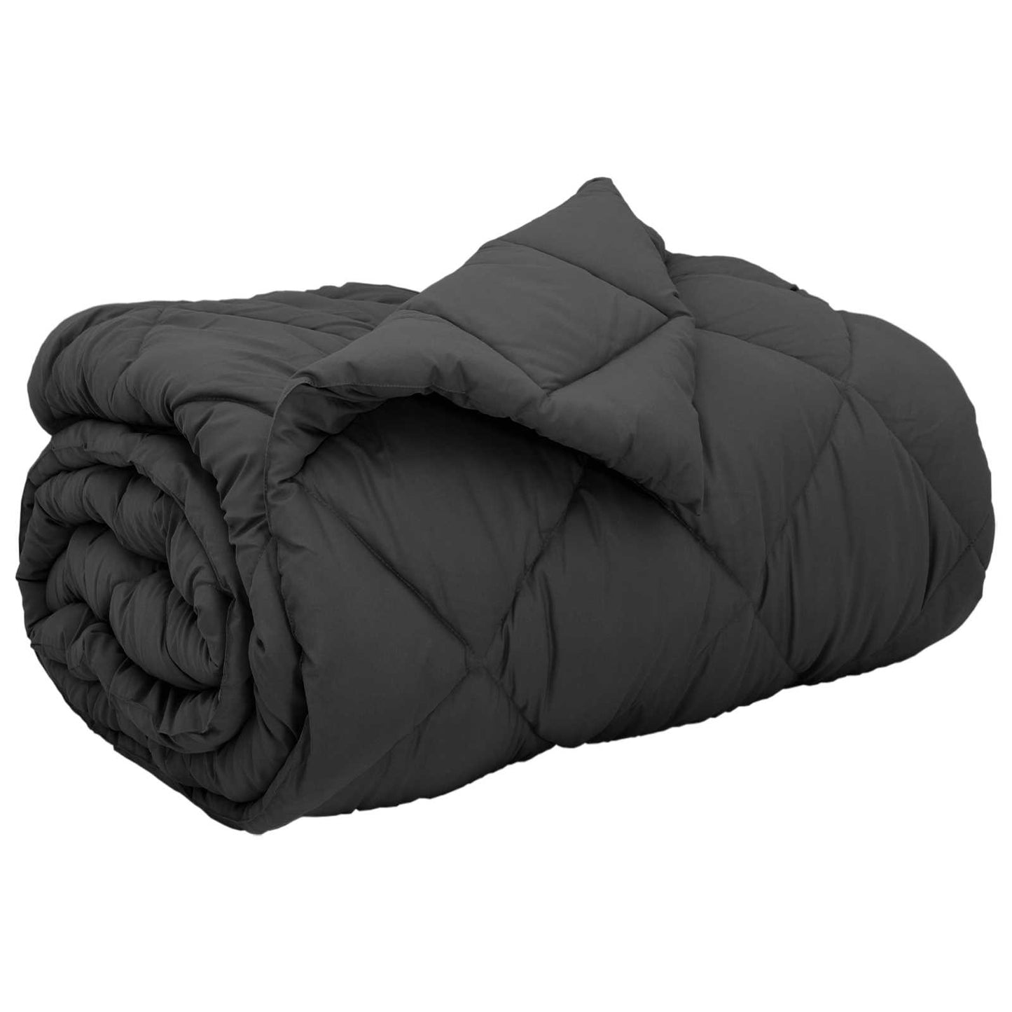 Vidaxl winter dekbed antraciet 220 x 135 cm microfiber