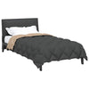 Vidaxl winter dekbed antraciet en taupe 200 x 140 cm microfiber