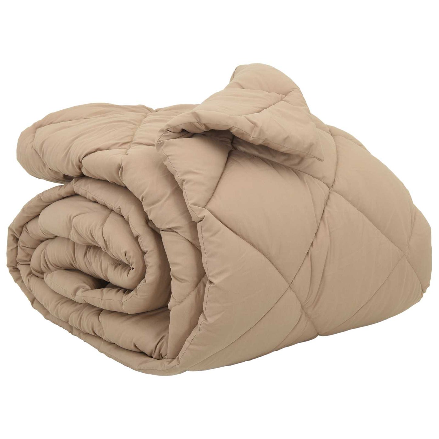 Vidaxl winter dekbed taupe 220 x 240 cm microfiber