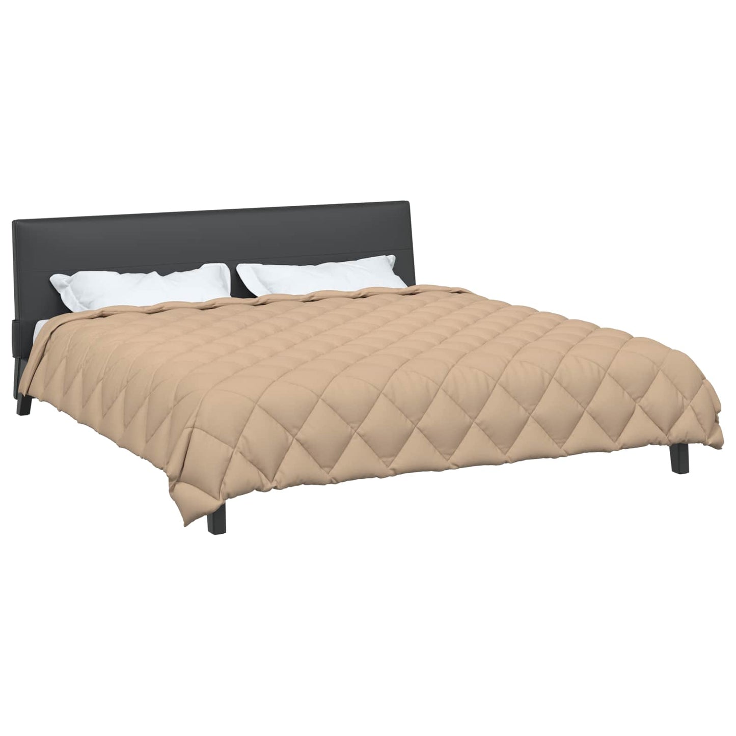 Vidaxl winter dekbed taupe 240 x 260 cm microfiber