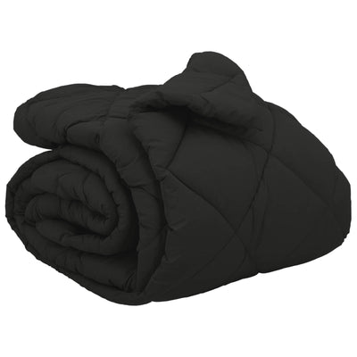 Vidaxl winter dekbed zwart 240 x 200 cm microfiber
