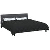 Vidaxl edredón de invierno negro 240 x 200 cm microfibra