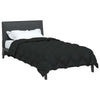 Vidaxl edredón de invierno negro 220 x 135 cm microfibra