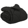 Vidaxl edredón de invierno negro 220 x 260 cm microfibra