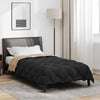 Vidaxl winter dekbed zwart en taupe 200 x 155 cm microfiber
