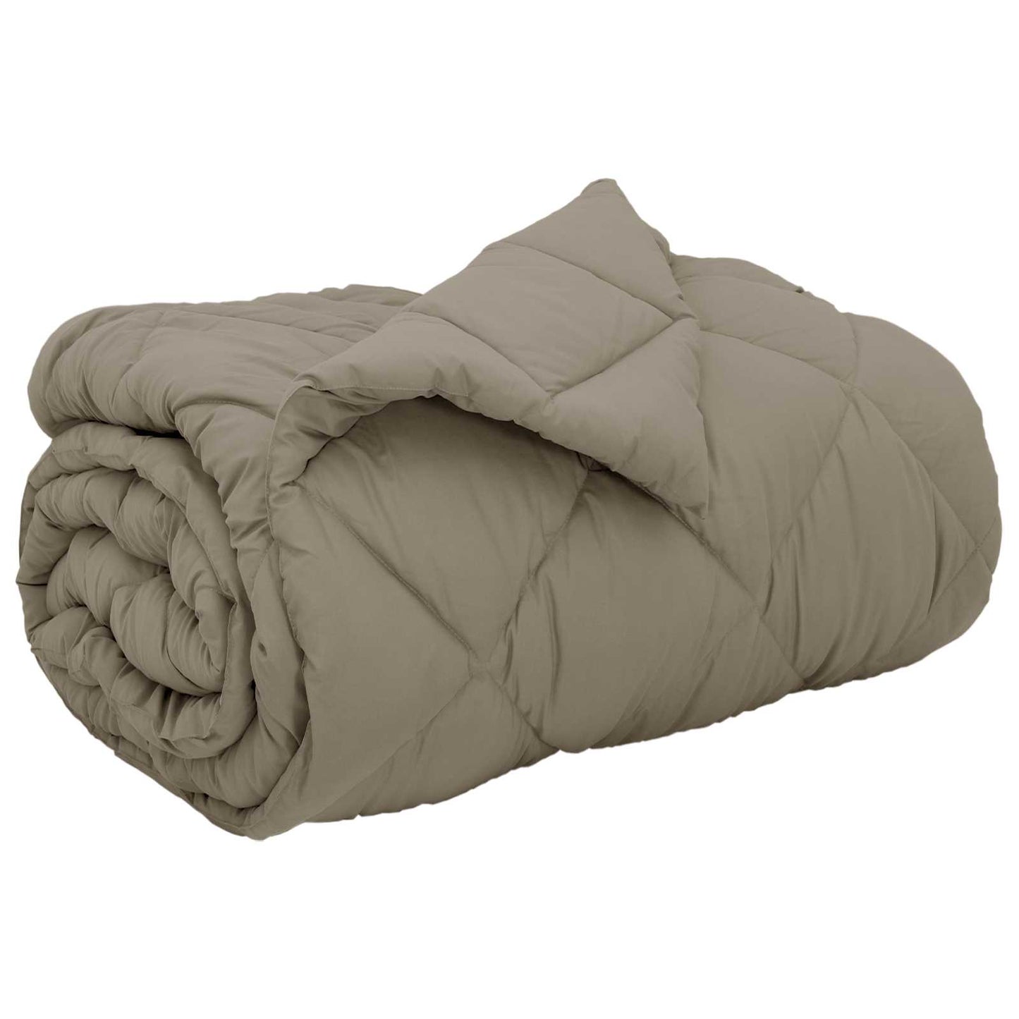 Vidaxl winter dekbed lichtgrijs 200 x 155 cm microfiber