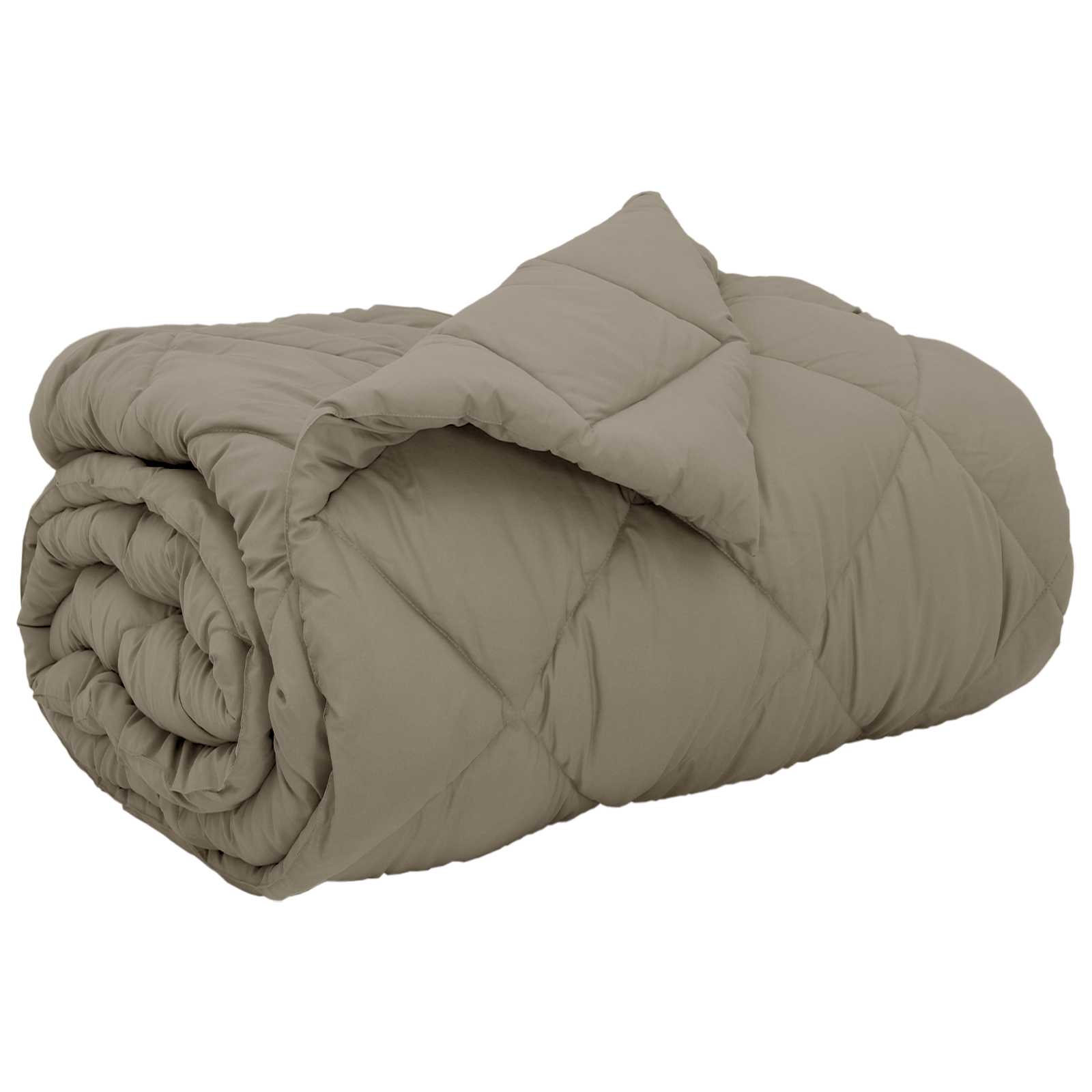 Vidaxl edredón de invierno gris claro 220 x 135 cm microfibra