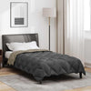 Vidaxl winter dekbed lichtgrijs en antraciet 200 x 155 cm microfiber