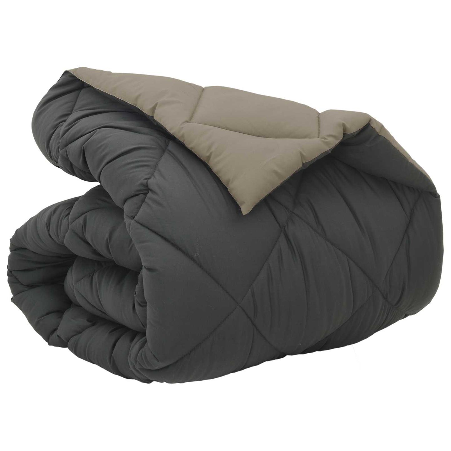 Vidaxl winter dekbed lichtgrijs en antraciet 200 x 155 cm microfiber