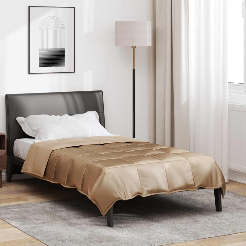 Piumino estivo Vidaxx oro 220 x 135 cm in raso e microfibra