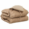 Vidaxl vol jaar dekbed goud 220 x 135 cm satijn en microfiber