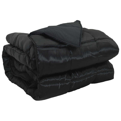 Piumino intero anno Vidaxx nero 220 x 135 cm in raso e microfibra