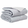 Vidaxl vol jaar dekbed zilver 200 x 155 cm satijn en microfiber