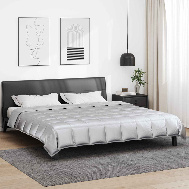 Piumino intero anno Vidaxx argento 220 x 260 cm in raso e microfibra
