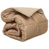 Vidaxl winter dekbed goud 200 x 140 cm satijn en microfiber