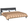 Vidaxl winter dekbed goud 200 x 200 cm satijn en microfiber