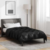 Vidaxl winter dekbed zwart 200 x 135 cm satijn en microfiber
