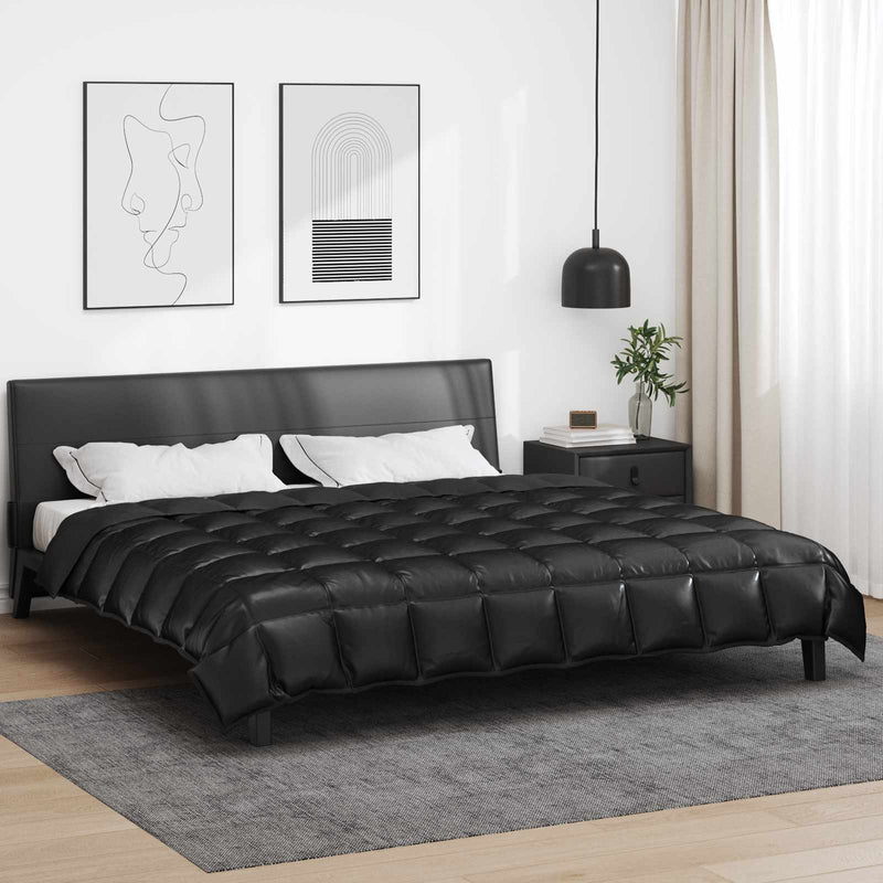 Piumino invernale Vidaxx nero 240 x 200 cm in raso e microfibra