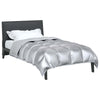 Vidaxl winter dekbed zilver 200 x 155 cm satijn en microfiber