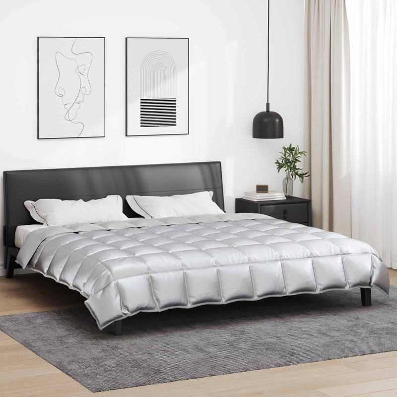Piumino invernale Vidaxx argento 200 x 200 cm in raso e microfibra