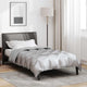 Vidaxl winter dekbed zilver 220 x 140 cm satijn en microfiber