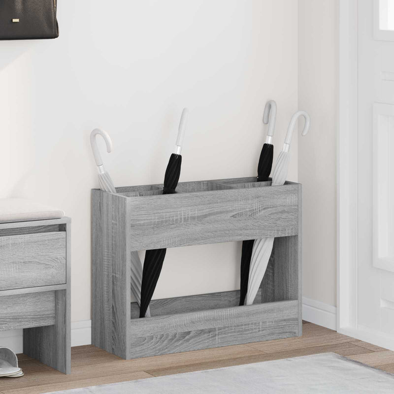 Ombrello Vidaxl standard grigio sonoma 65 x 24 x 50 cm in MDF