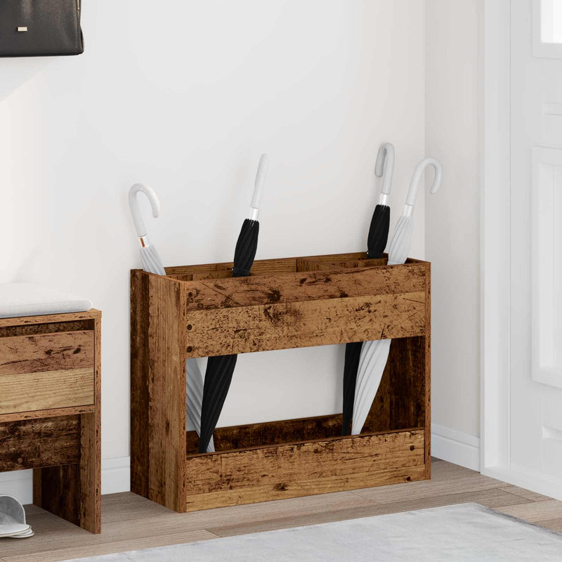 Vidaxx paraguas estándar madera vieja 65 x 24 x 50 cm madera procesada