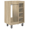 Vidaxl golfkast met wiel effen sonoma eiken 65 x 45 x 98 cm