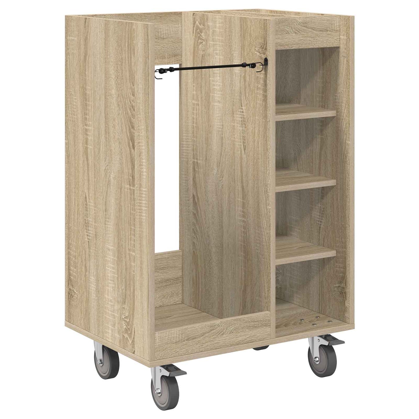 Vidaxl golfkast met wiel effen sonoma eiken 65 x 45 x 98 cm