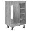 Mueble de golf vidaxl con rueda gris liso sonoma 65 x 45 x 98 cm