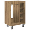 Vidaxl golfkast met wiel effen artisan eiken 65 x 45 x 98 cm