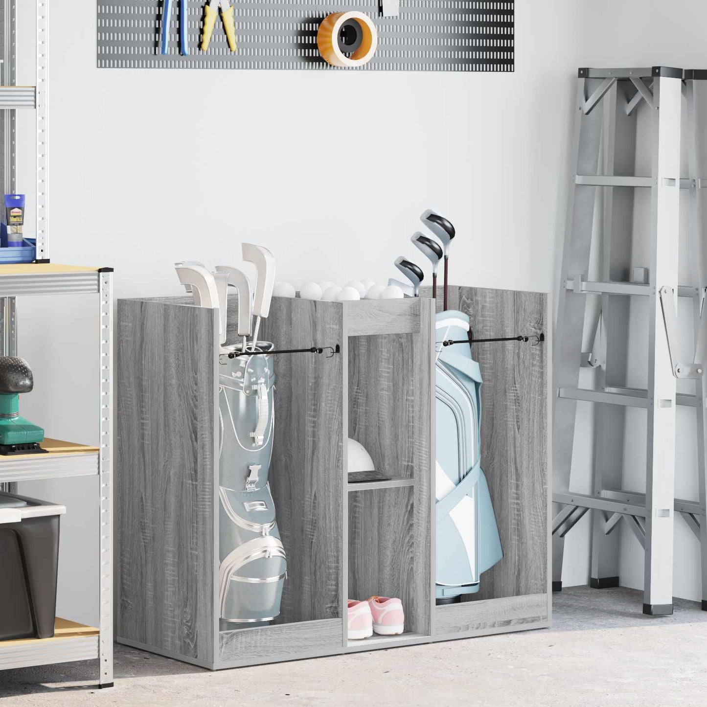 Vidaxl golfkast effen grijs sonoma 102 x 45 x 85,5 cm