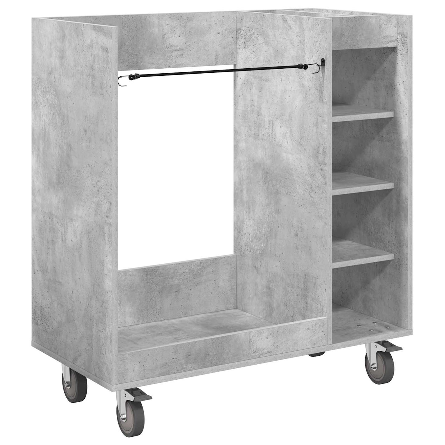 Mobile da golf Vidaxx con ruota grigio cemento liscio 90 x 45 x 98 cm