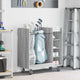 Mueble de golf vidaxl con rueda gris liso sonoma 90 x 45 x 98 cm