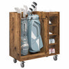 Mobile da golf Vidaxx con ruota, legno vecchio liscio, 90 x 45 x 98 cm