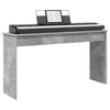 Vidaxxl soporte para teclado gris hormigón 120 x 32 x 64 cm acabado madera