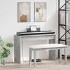 Vidaxxl soporte para teclado gris hormigón 100 x 32 x 64 cm acabado madera