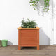Vidaxl macetero de jardín cera marrón 40 x 40 x 39 cm madera maciza de pino