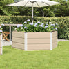 Vidaxx macetero marfil 129 x 129 x 45 cm acero