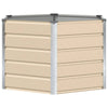 Vidaxx macetero marfil 129 x 129 x 75 cm acero