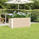 Jardinera vidaxx marfil 100 x 40 x 45 cm acero