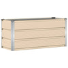 Vidaxl plantenbak ivoor 100 x 40 x 45 cm staal