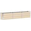 Vidaxl plantenbak ivoor 240 x 40 x 45 cm staal