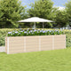 Vidaxl plantenbak ivoor 160 x 40 x 75 cm staal