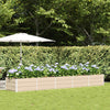 Jardinera vidaxx marfil 400 x 80 x 45 cm acero
