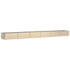 Vidaxx macetero marfil 600 x 80 x 45 cm acero