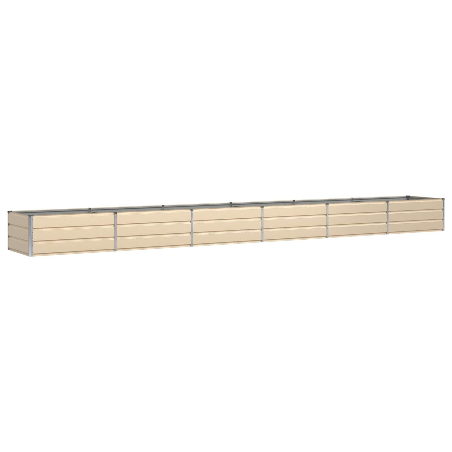 Vidaxx macetero marfil 600 x 80 x 45 cm acero