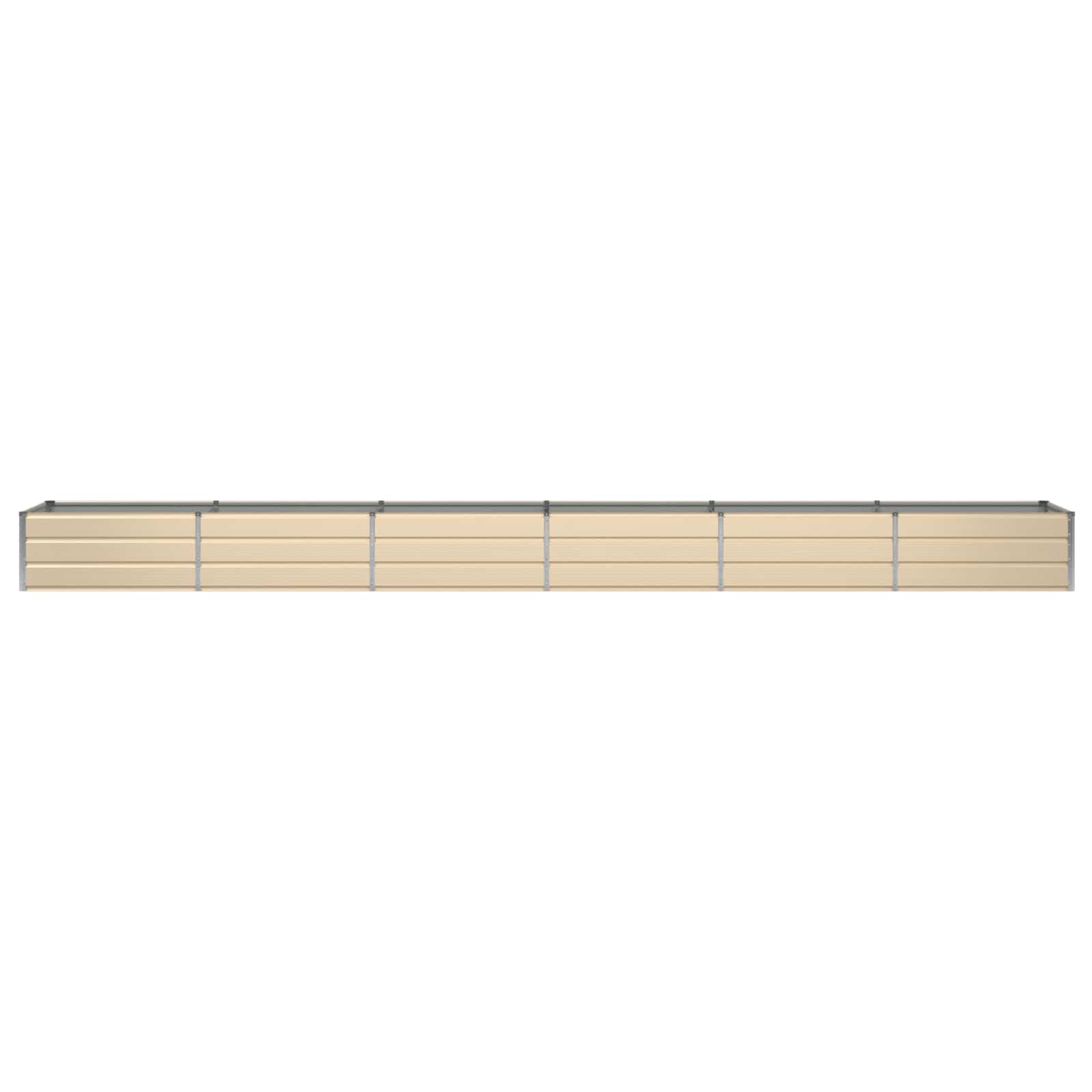 Vidaxx macetero marfil 600 x 80 x 45 cm acero