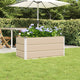 Vidaxl plantenbak ivoor 100 x 50 x 45 cm gegalvaniseerd staal